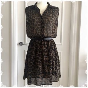 EUC H&M animal print dress size 4